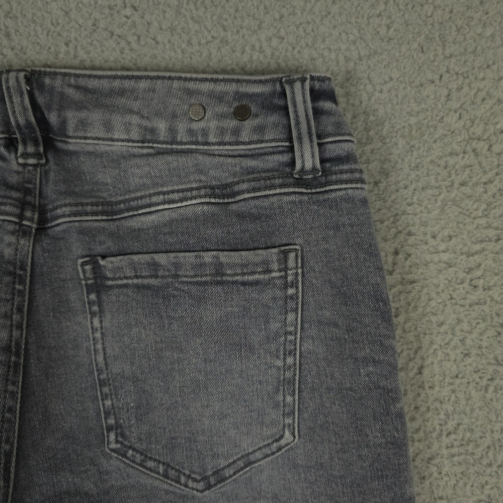 CAbi Jeans Womens 4 Washed Gray High Rise Skinny Distressed Busted Knees Denim - Picture 15 of 15